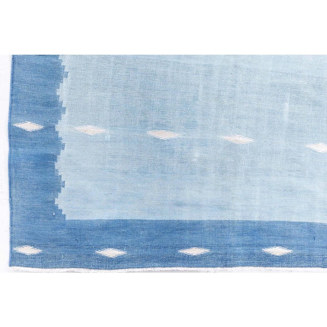 Vintage Indian Dhurrie Rug Doris Leslie Blau For Sale In New York - Image 6 of 7