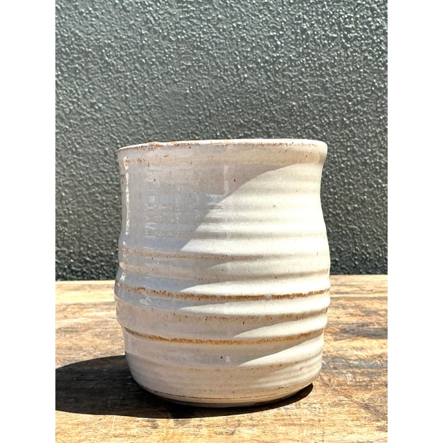 Vintage Aboriginal Studio Pottery Vase For Sale - Image 4 of 12