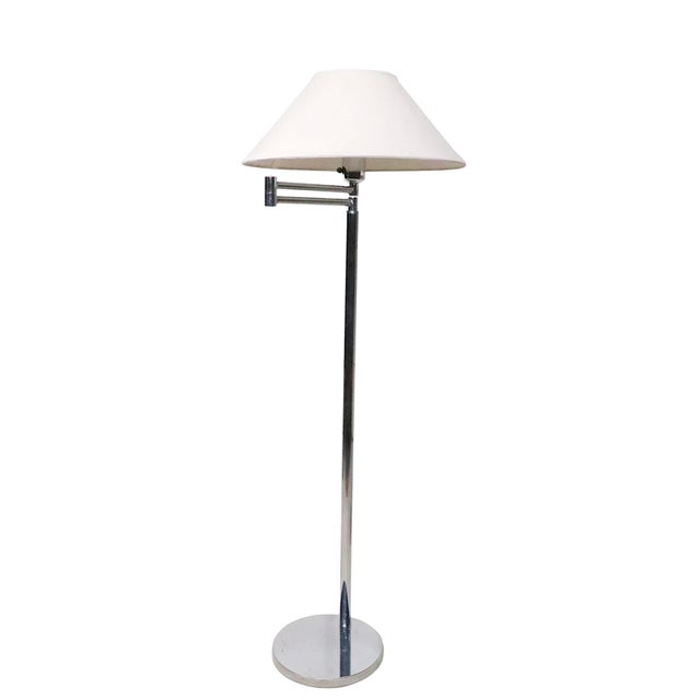 Pair of Walter Von Nessen Flex Arm Bauhaus Design Floor Lamps C. 1970's For Sale - Image 13 of 14