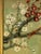 Teng Ping Cork Painting – Birds and Blossoms, Mid-Century Asian Decorative Art For Sale - Image 4 of 5