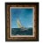 Vintage Sailboat Seascape Oil Painting on Board – Framed For Sale