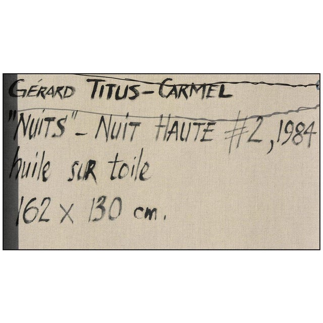 Abstract 1980s Nuits - Nuit Haute, Gérard Titus-Carmel For Sale - Image 3 of 5