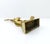 Metal Large Vintage Doorstop in Patinated Brass, 1950s For Sale - Image 7 of 8