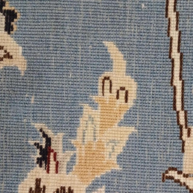 Hand-Knotted Nain Rug in Wool and Silk For Sale - Image 5 of 6