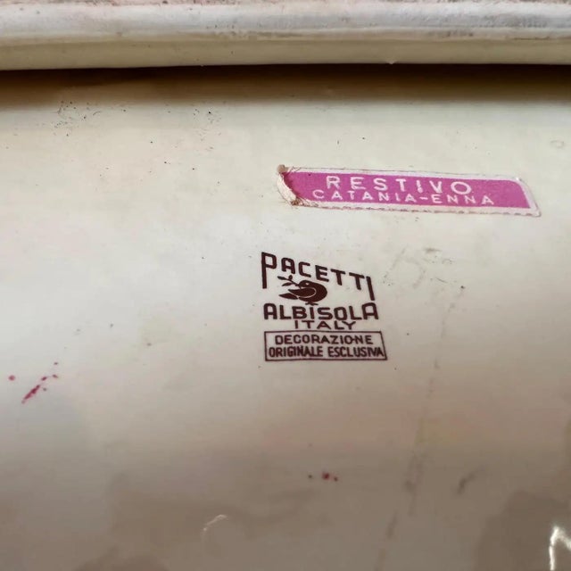 Ceramic 1950s Mid-Century Modern Albisola Ceramic Italian Vide-Poche by Ivos Pacetti For Sale - Image 7 of 12