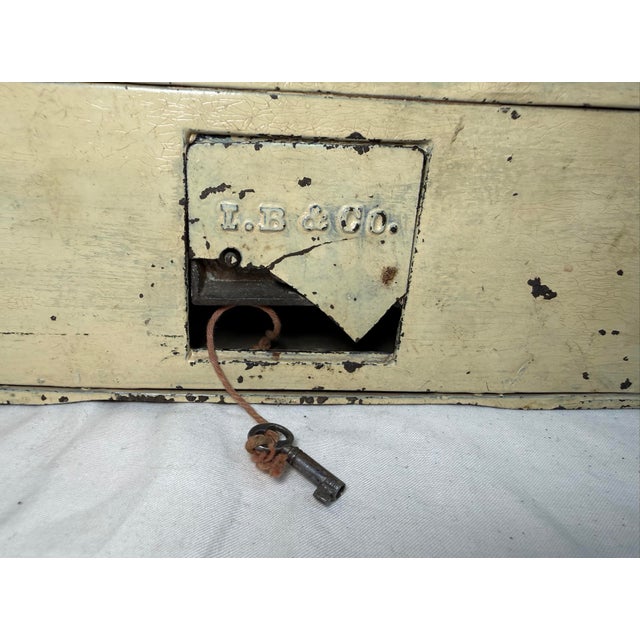 Rare Antique 1890's Ives, Blakeslee & Company Palace Green Cast Iron Still Bank For Sale - Image 12 of 15