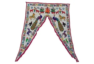 Embroidered Ganesha Window Valance