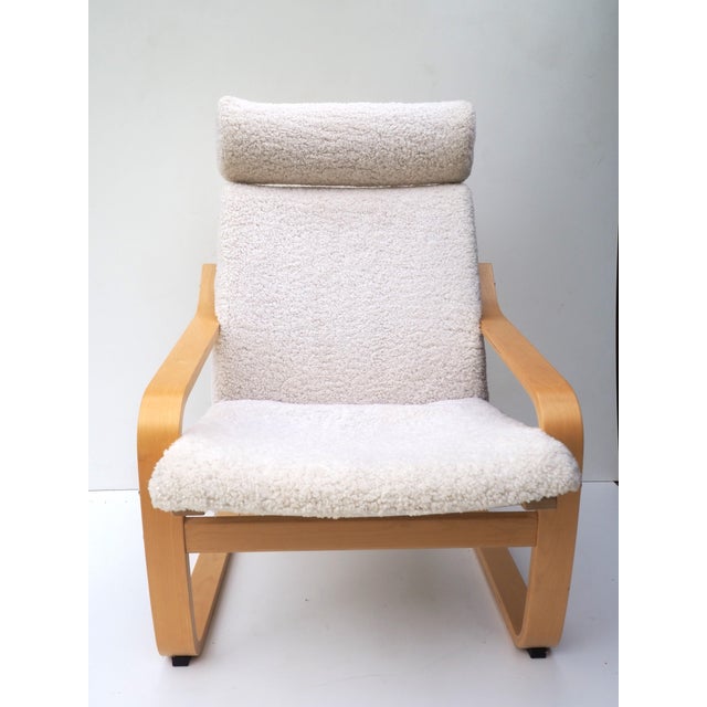 Sheepskin Poäng Armchair by Noboru Nakamura for Ikea, Sweden, 2011 For Sale - Image 6 of 14