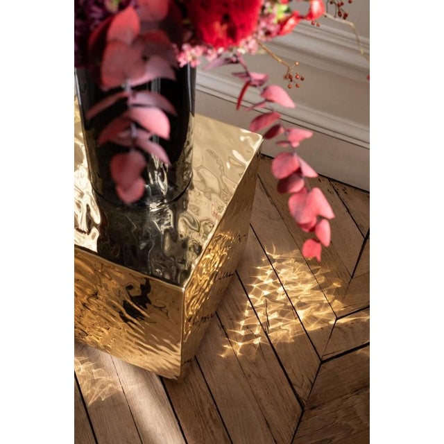 Gold Multiple Liquid Side Table by Jennifer Midoz For Sale - Image 8 of 11