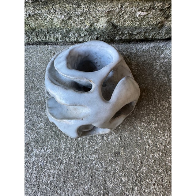 Small Wavy Ceramic Decorative Accessry For Sale - Image 4 of 10