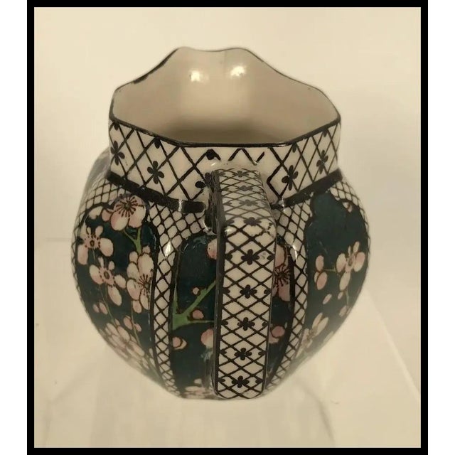 1910s 1910s Royal Doulton Creamer Pattern D3833 Dogwood Blossom Art Deco For Sale - Image 5 of 10