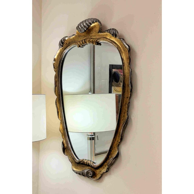 Hollywood Regency Hollywood Regency Carved Giltwood Mirror Attr to Dorothy Draper For Sale - Image 3 of 9