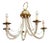 Modern Charles Hollis Jones Lucite and Brass Chandelier For Sale