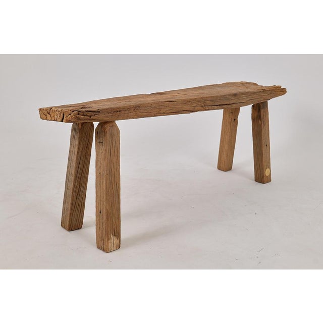 Reclaimed Oak Wood Bench by Logniture For Sale - Image 14 of 18