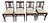 Antique Harp Lyre Back Wooden Dining Chairs- Set of 4 For Sale