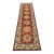 Kazak Runner 2’10” X 9’9” Red Wool Tribal Hand-Knotted Oriental Rug For Sale