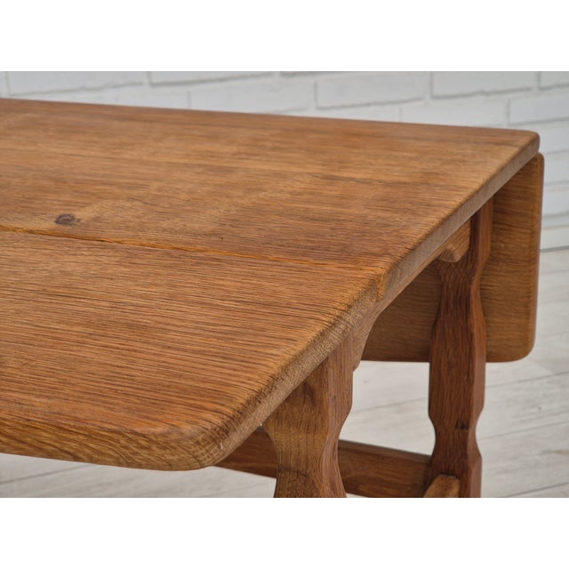 Danish Side Table in Oak by Henning Kjærnulf for EG Quality Furniture, 1970s For Sale - Image 11 of 18