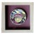 Piero Fornasetti “12 Mesi, 12 Soli” Porcelain Coaster, August, Sun in a Seashell, Framed For Sale