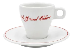 Vintage Le Grand Colbert Paris Restaurant Demitassse Cup & Saucer