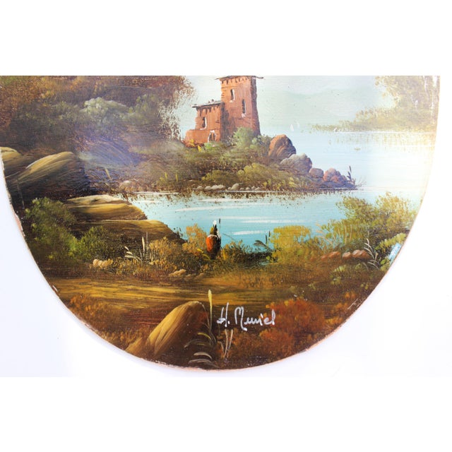 Muriel Halstead, Italian Landscapes, 1950s, Oil Paintings, Framed, Set of 2 For Sale - Image 10 of 11