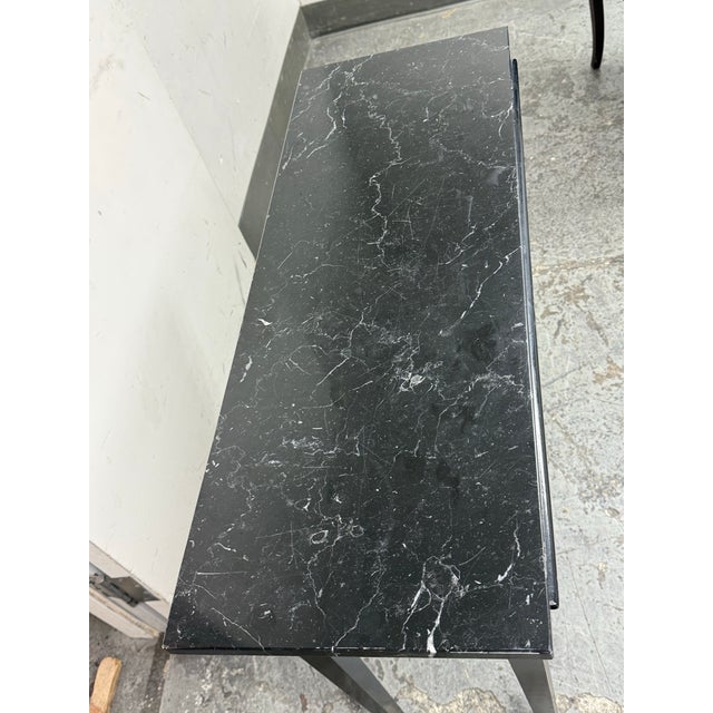 Vintage Empire Style Console + Marble Top For Sale - Image 9 of 12