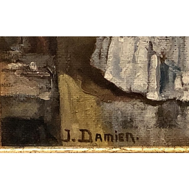 Jos Damien, Portrait of a Woman, Oil on Panel, Framed For Sale - Image 7 of 10
