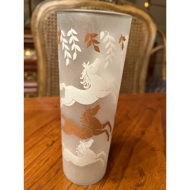 1980s 1980s Vintage Horse Highball Glasses- Set of 6 For Sale - Image 5 of 6