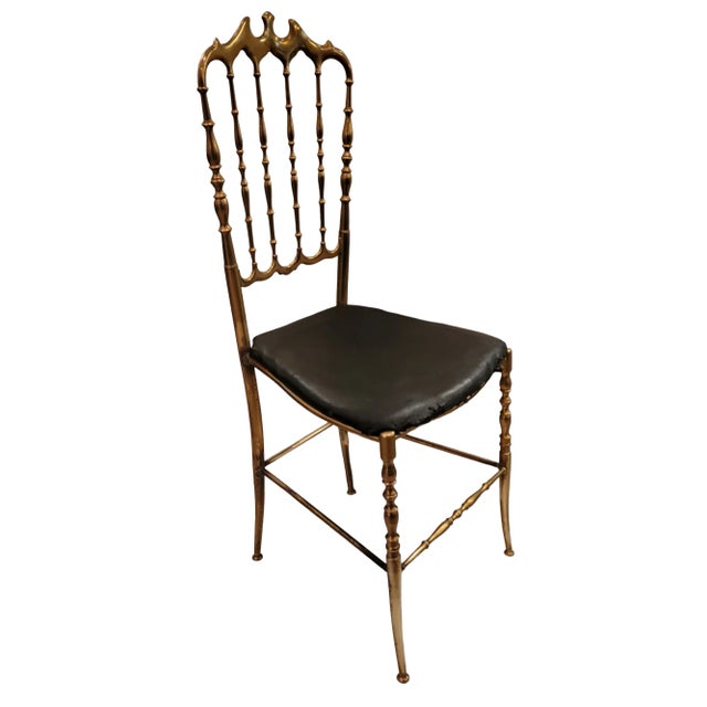 Metal 1960s Brass Italian Chiavari Chair For Sale - Image 7 of 7