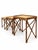 Wood 1970s Vintage Coastal Bamboo & Woven Rattan Nesting Tables – Set of 3 For Sale - Image 7 of 7