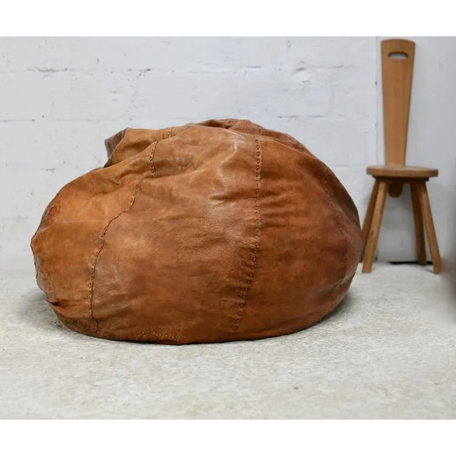 XL Leather Ottoman, Italy, 1970s For Sale - Image 10 of 18