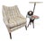 Mid-Century Modern Tufted Wingback Lounge Chair by Selig For Sale