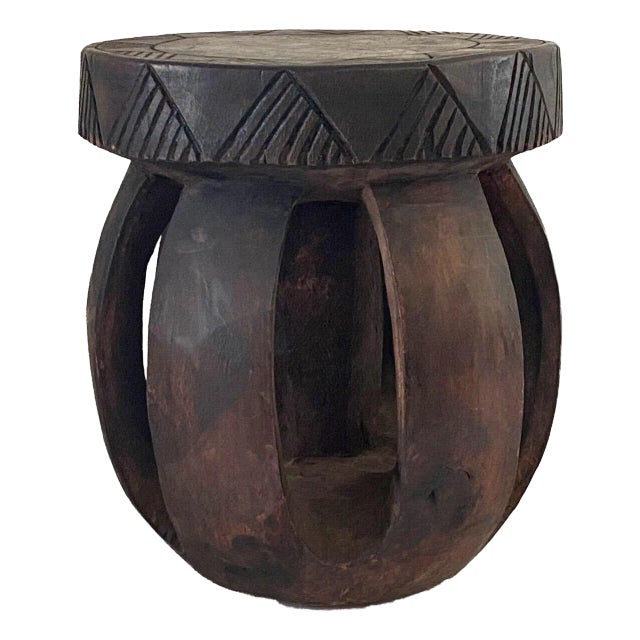 Vintage African Baga Low Stool Guinea-Bissau For Sale
