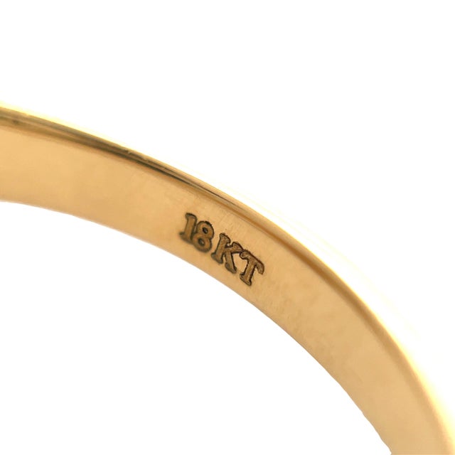 18k Yellow Gold 0.58 Carat Weight Marquise East to West Diamond Ring, Size 6.5 For Sale In New York - Image 6 of 6