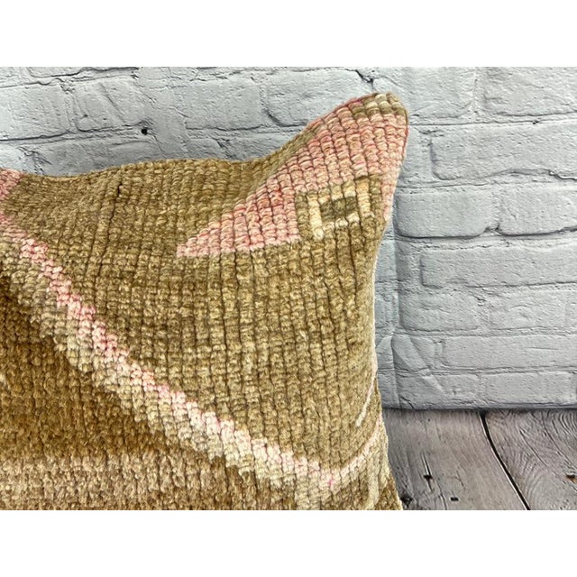 Vintage Pillow Case Turkish Rug Pillow Decorative Rug Pillow Dry cleaning only. PILLOW INSERT IS NOT INCLUDED