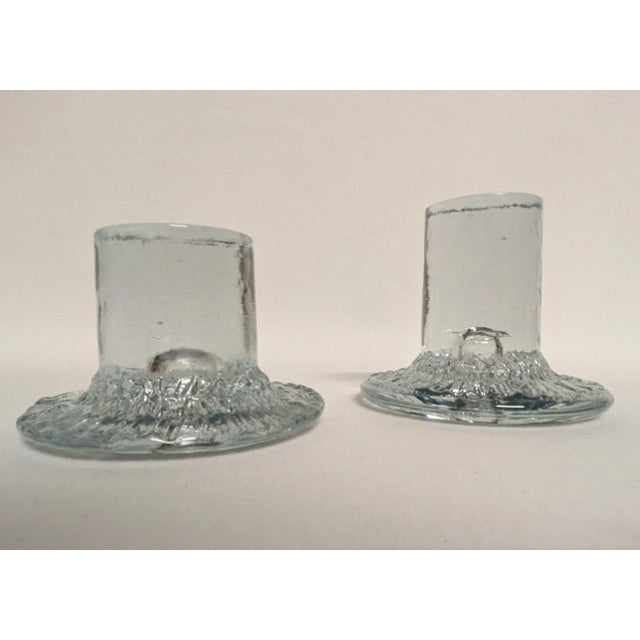 MCM Blenko Mushroom Candle Holders - A Pair For Sale - Image 10 of 10