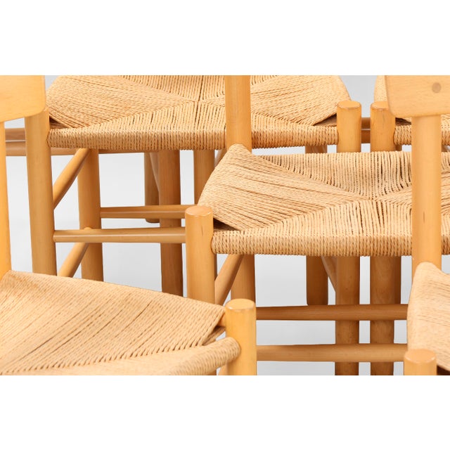 Wood J39 Dining Chair by Børge Mogensen for FDB Møbler, Denmark, 1950s For Sale - Image 7 of 8