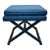 Vintage Mid Century X Bench Ottoman For Sale