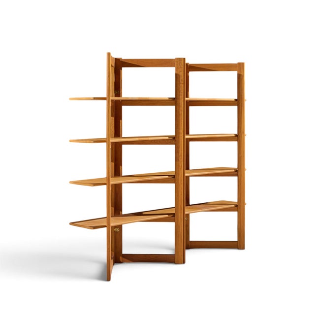 Mid 20th Century Kurt Østervig Style Mid Century Teak Bookshelf Room Divider For Sale - Image 5 of 9