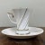 This lovely set includes five porcelain tea cups with matching saucers from the 1960s. Dimensions: Cup height 8 cm, cup...