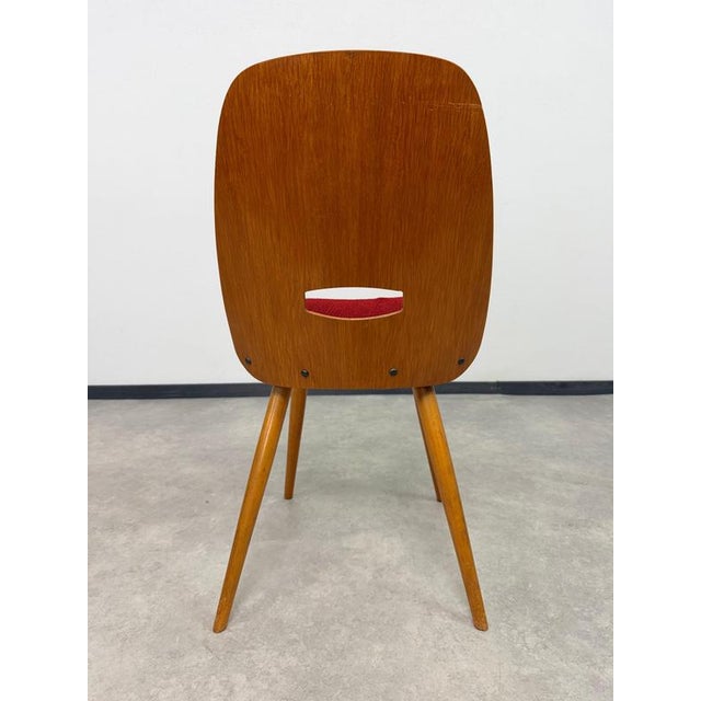 Gold Mid-Century Modern Plywood Dining Chairs by František Jirák for Tatra N, 1960s, Set of 4 For Sale - Image 8 of 10