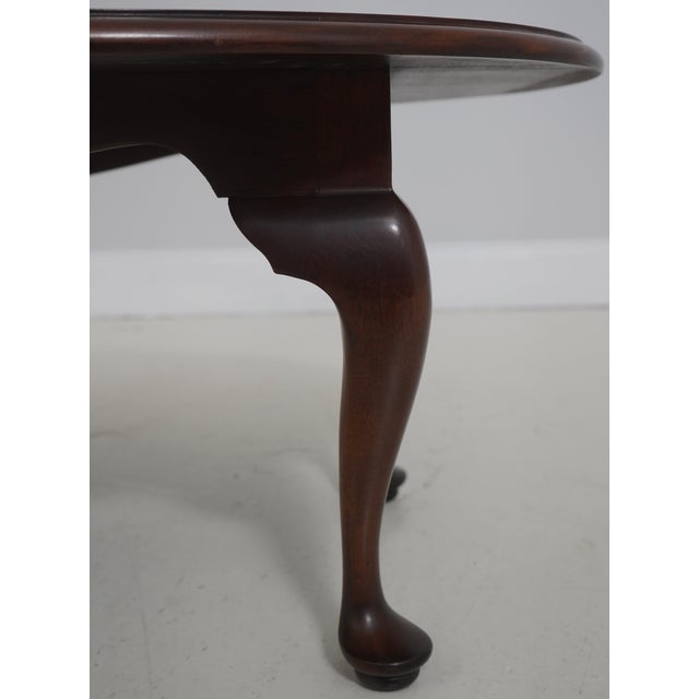 Stickley Stickley Oval Mahogany Coffee Cocktail Table For Sale - Image 4 of 13