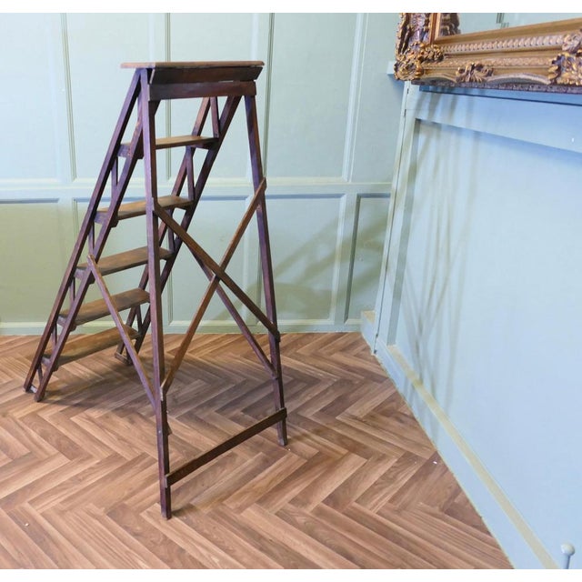 Antique French Decorators Ladder, 1900 For Sale - Image 6 of 8