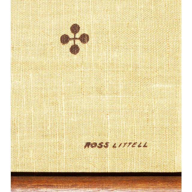 Douglas Kelly, Ross Littell and William Katavolos 1960s Ross Littell Musical Instrument Graphic Textile Wall Hanging For Sale - Image 4 of 4
