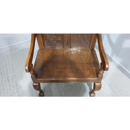 Brown Small Oak Bench For Sale - Image 8 of 9