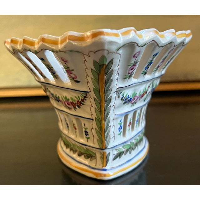 French Reticulated Bowl by Sevres, C. 1900 For Sale - Image 10 of 16