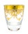 Glass Set of 4 Italian Gilt Laurel & Tassel Lowball Glasses by Cre Art – Hollywood Regency / Neoclassical For Sale - Image 7 of 11