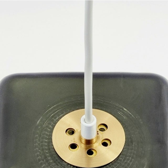 1960s Mid-Century Modern Orrefors by Carl Fagerlund Scandinavian Glass Pendant Light For Sale - Image 9 of 9