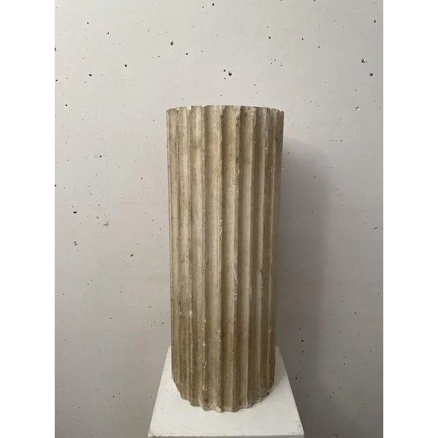 Cream Plaster Column, 1890s For Sale - Image 6 of 7