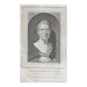 Antique Duke of Ellington Bust Engraving