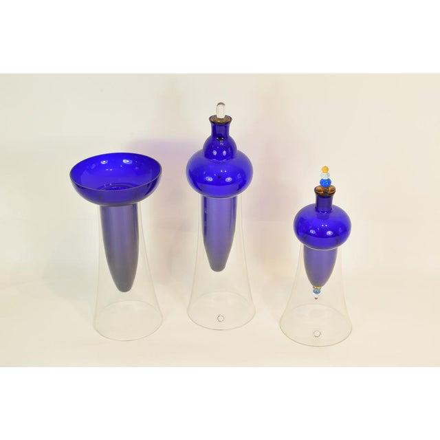 Triptych Vases by Carlo Nason, Italy, 1990, Set of 3 For Sale - Image 6 of 8